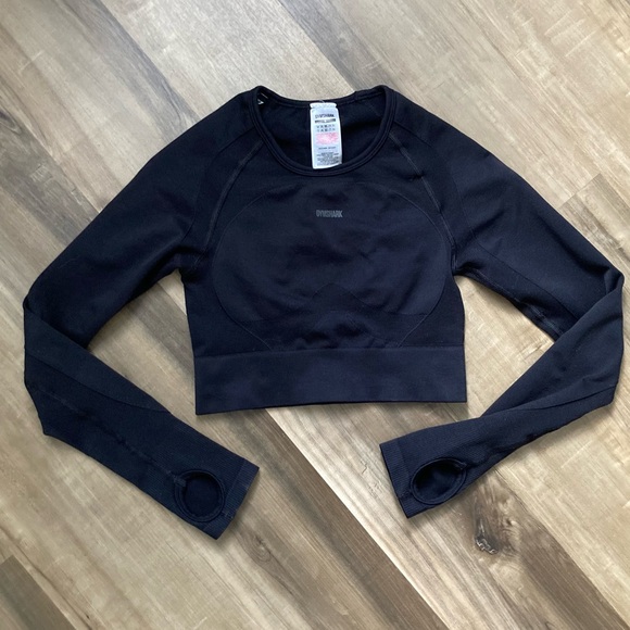 [Gymshark] Flex Sports Long Sleeve Crop Top Small - Picture 2 of 7